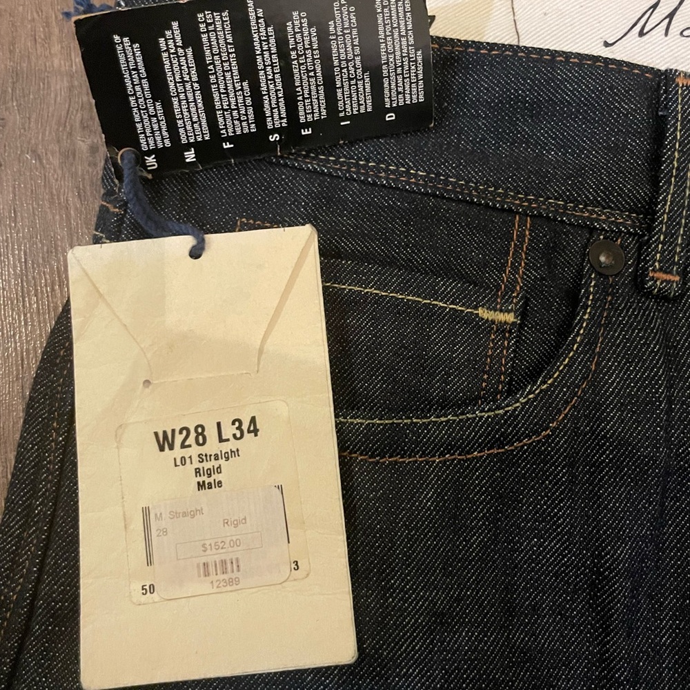 Levi’s Made & Crafted Straight Rigid Denim NWT 28x34 - Picture 4 of 6